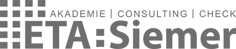 Logo ETA Siemer ist Ihr Partner für Elektro- / Arbeitssicherheit, Explosionsschutz und Brandschutz